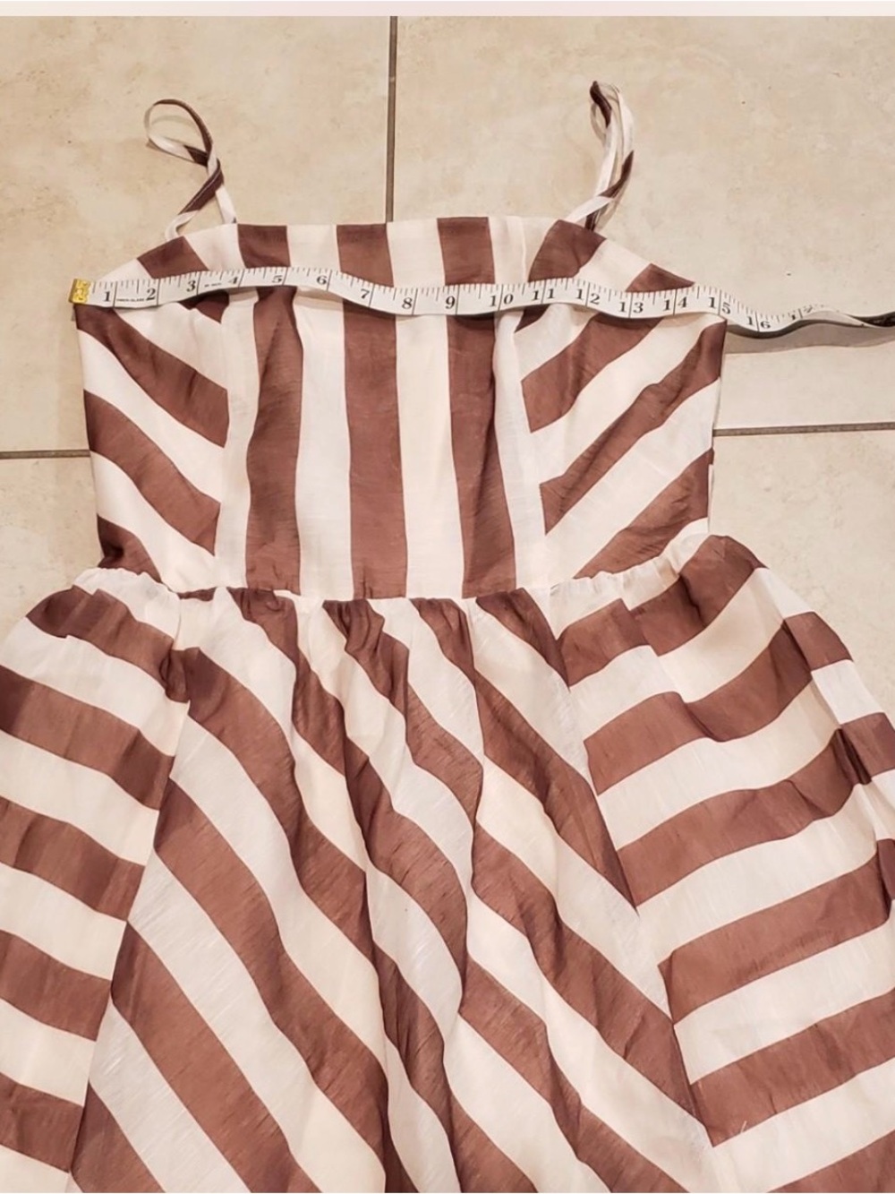 Commense Striped Organza Cami Maxi Dress - Picture 4 of 7